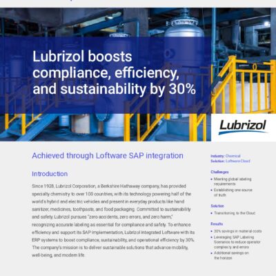 Loftware Case Study - Lubrizoil