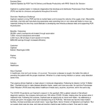 Zebra Technologies Case Study - Cepheid