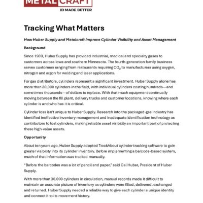 Metalcraft Case Study - Huber Supply